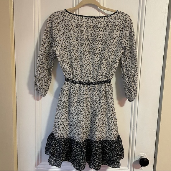 Madewell Pattern-Mix Ruffle-Hem Dress Garden Toile - Picture 6 of 6